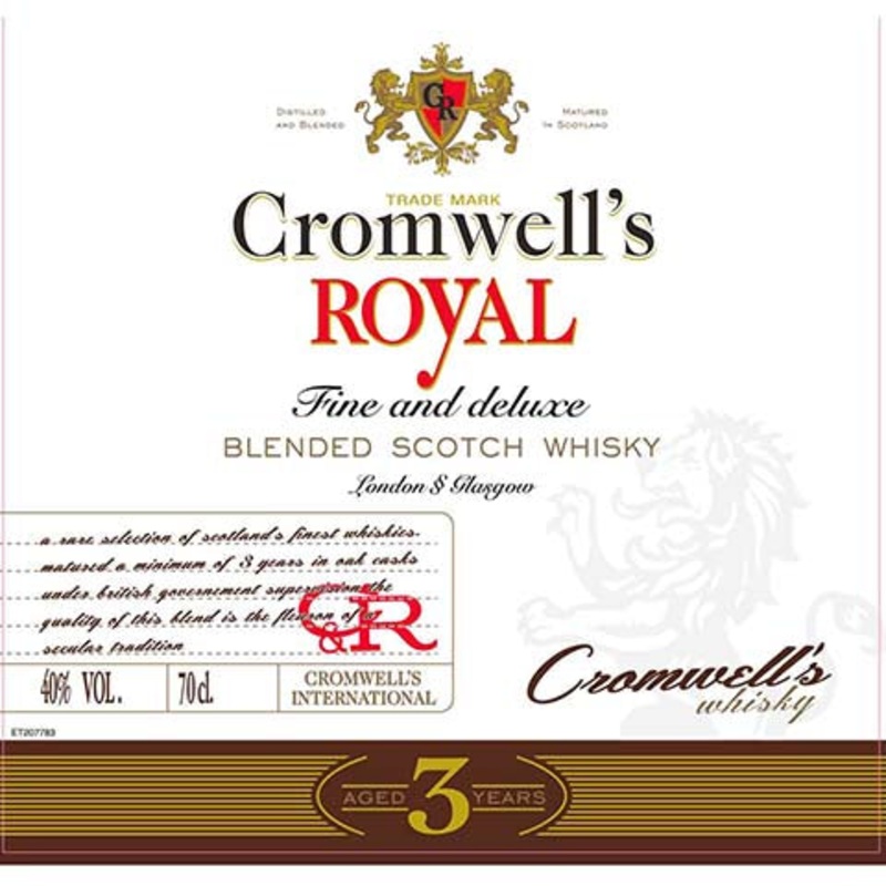 Cromwell's Royal Blended Scotch Whisky 700ML BTL