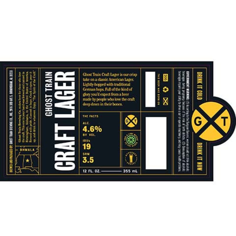 Ghost Train Craft Lager 12OZ SINGLE CAN