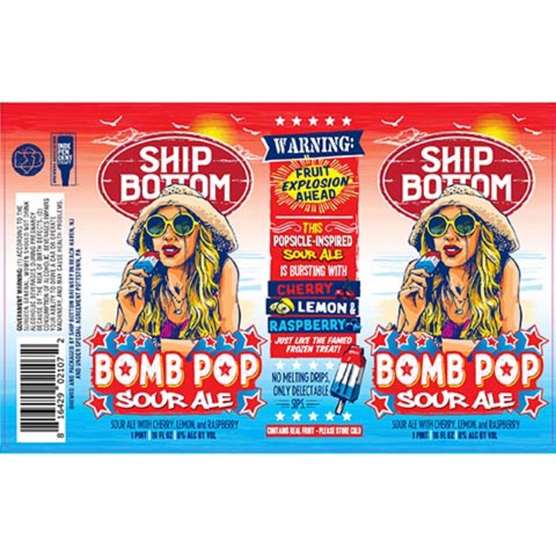 Ship Bottom Bomb Pop Sour Ale 16OZ SINGLE CAN