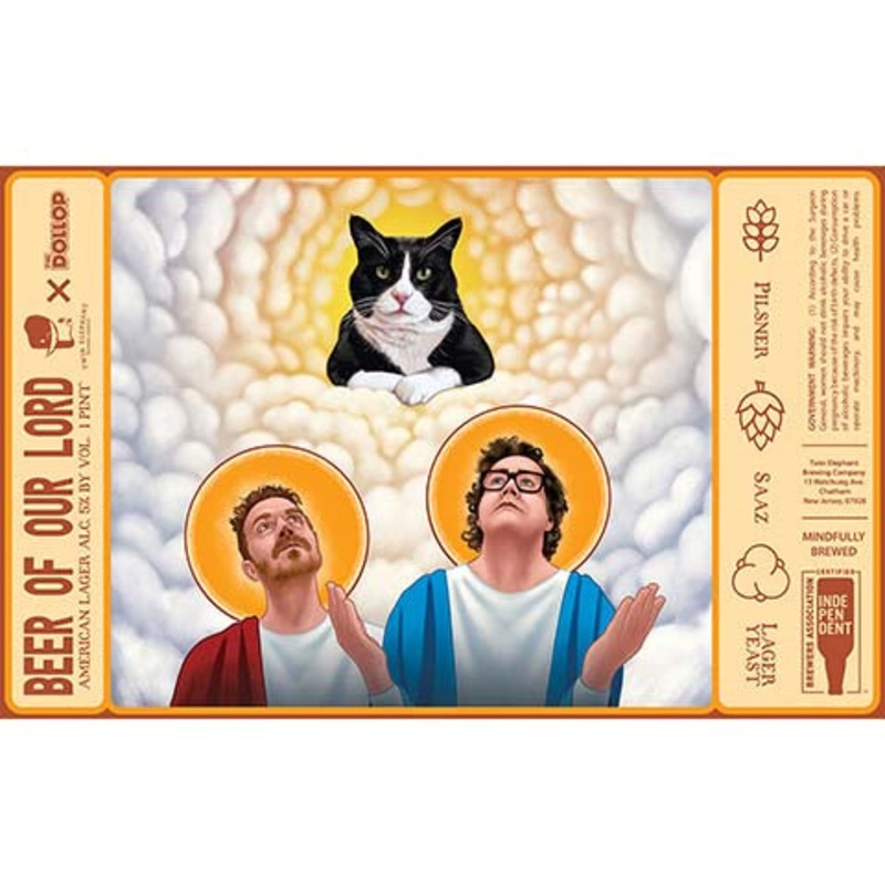 Twin Elephant Beer Of Our Lord Lager 16OZ SINGLE CAN