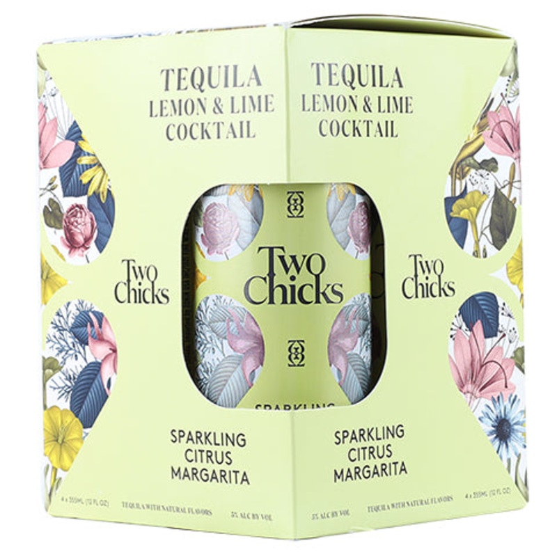 Two Chicks Sparkling Citrus Margarita 12OZ CAN