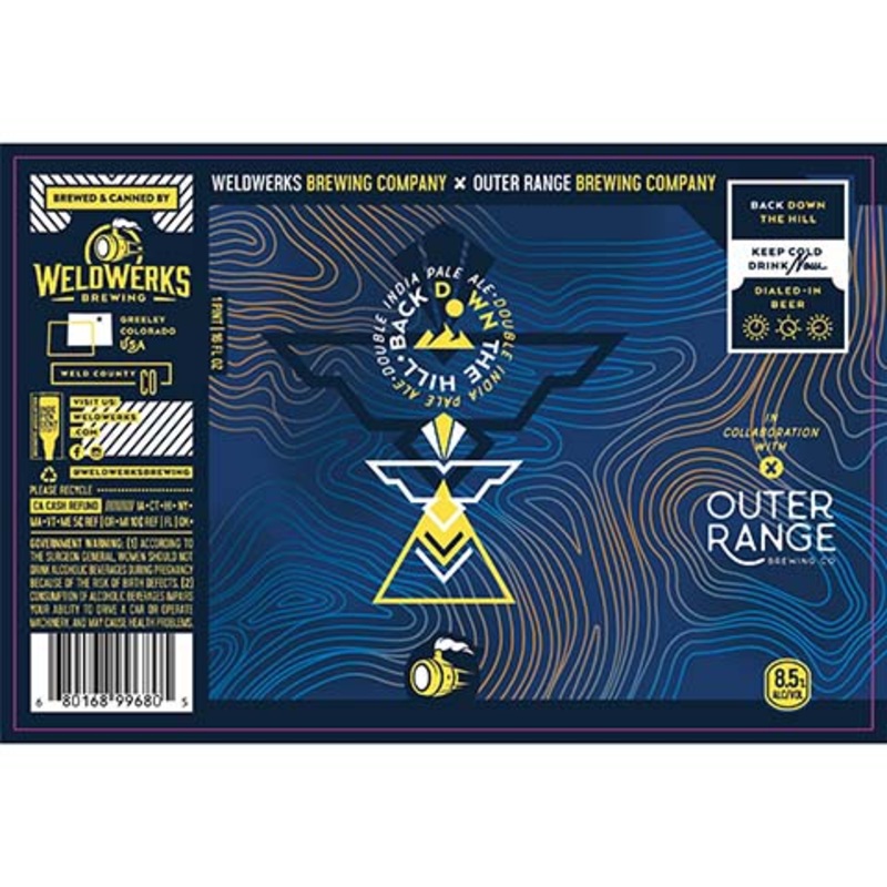 Weldwerks Back Down The Hill DIPA 16OZ SINGLE CAN