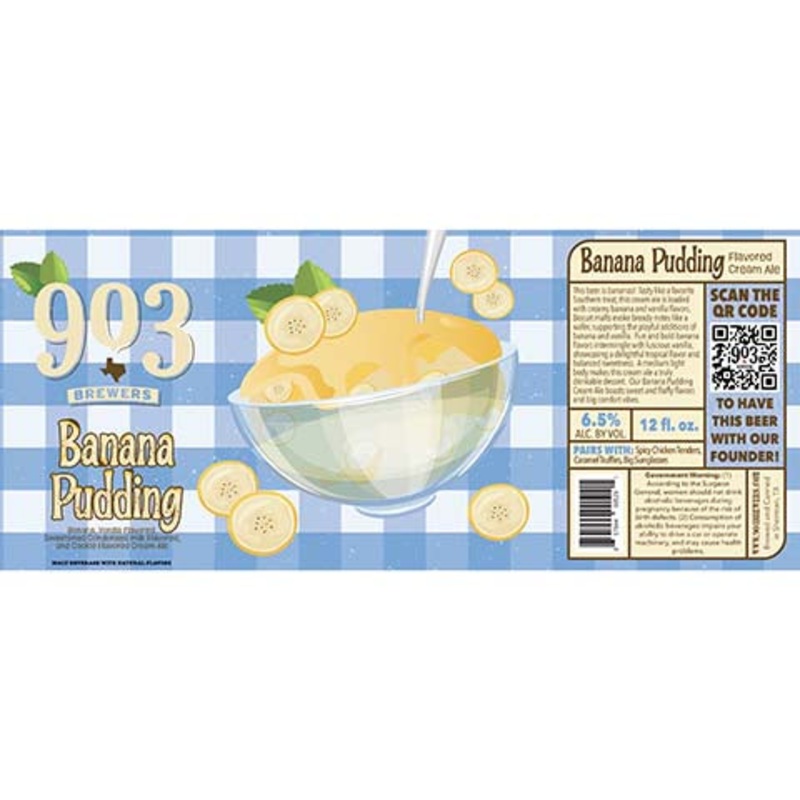 903 Brewers Banana Pudding Cream Ale 12OZ SINGLE CAN