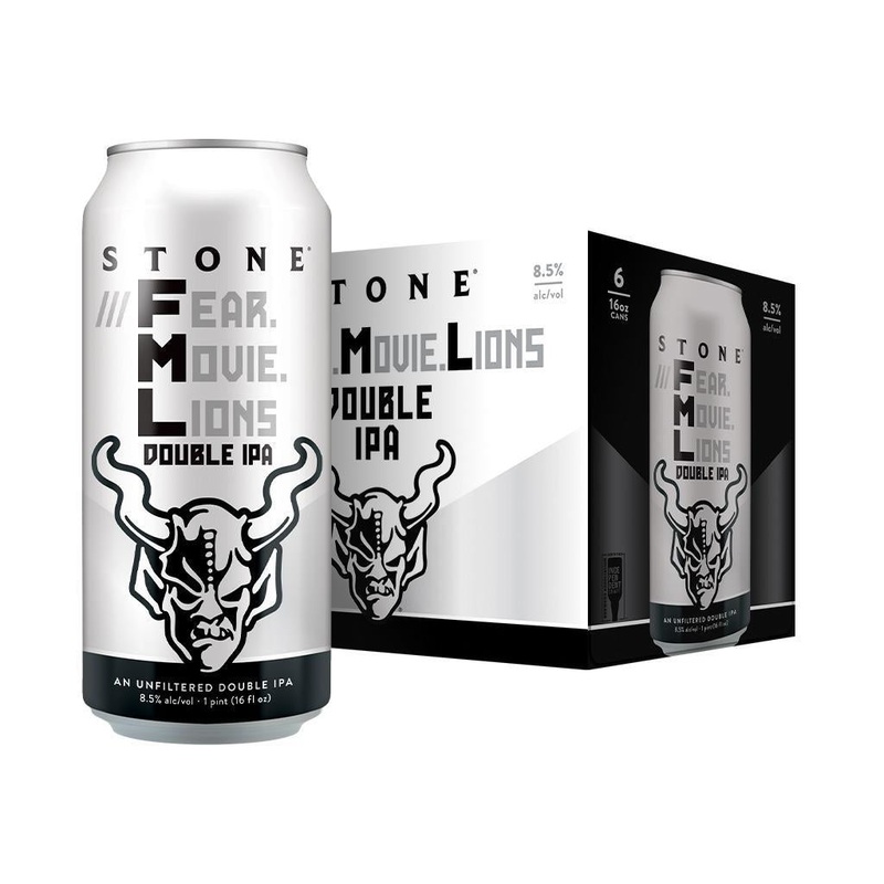 Beer Stone Brewery 6pk Fear Movie Lions Hazy Double IPA