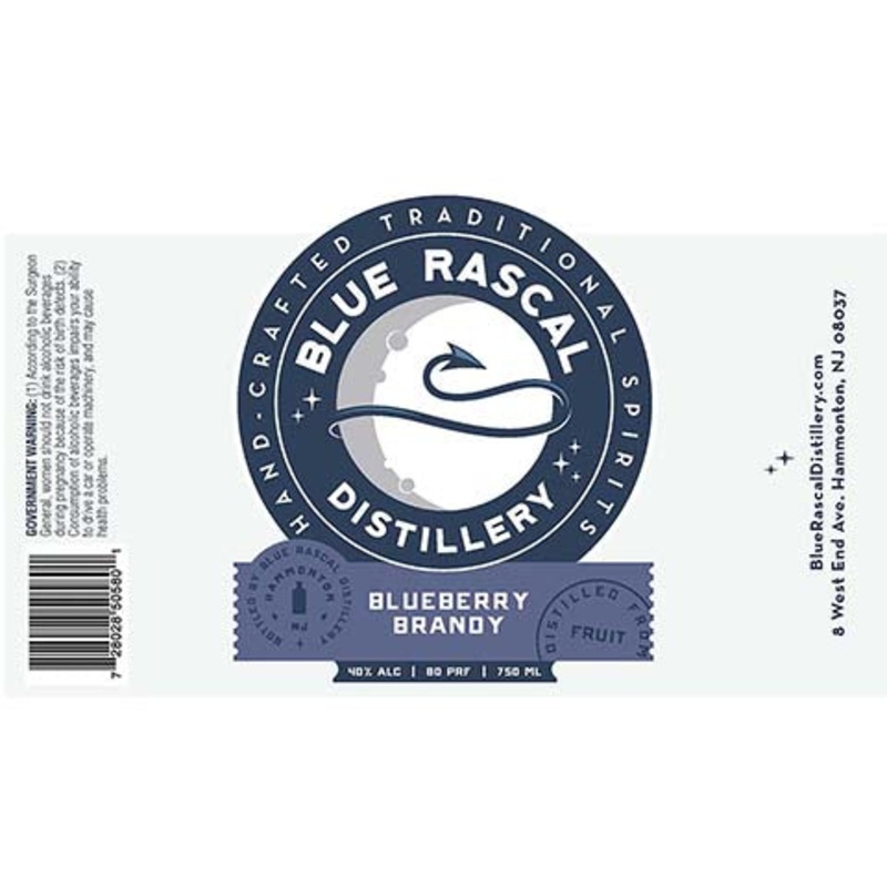 Blue Rascal Blueberry Brandy 750ML BTL