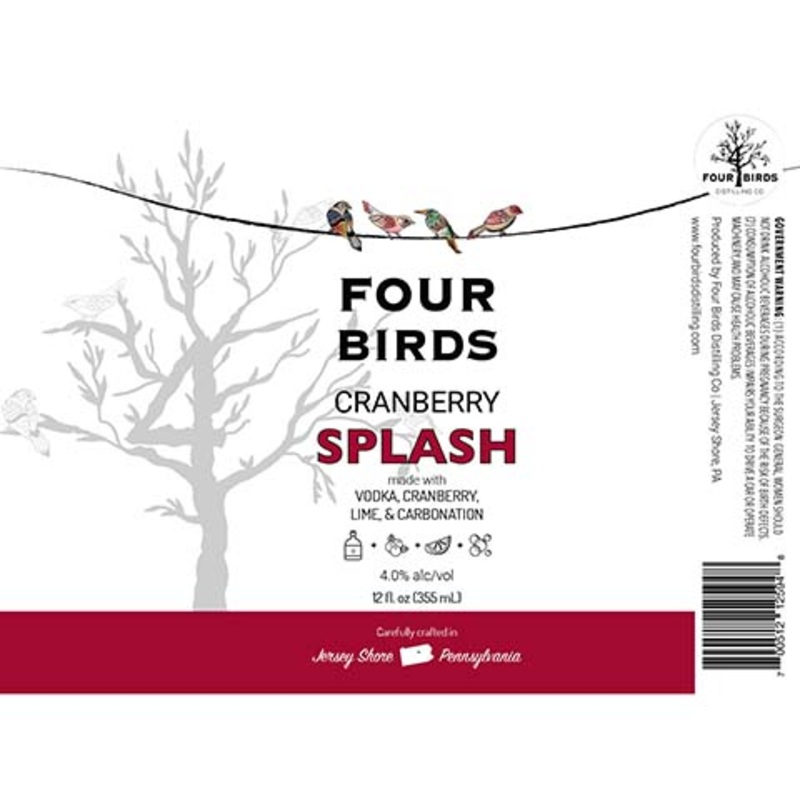 Four Birds Cranberry Splash 12OZ SINGLE CAN