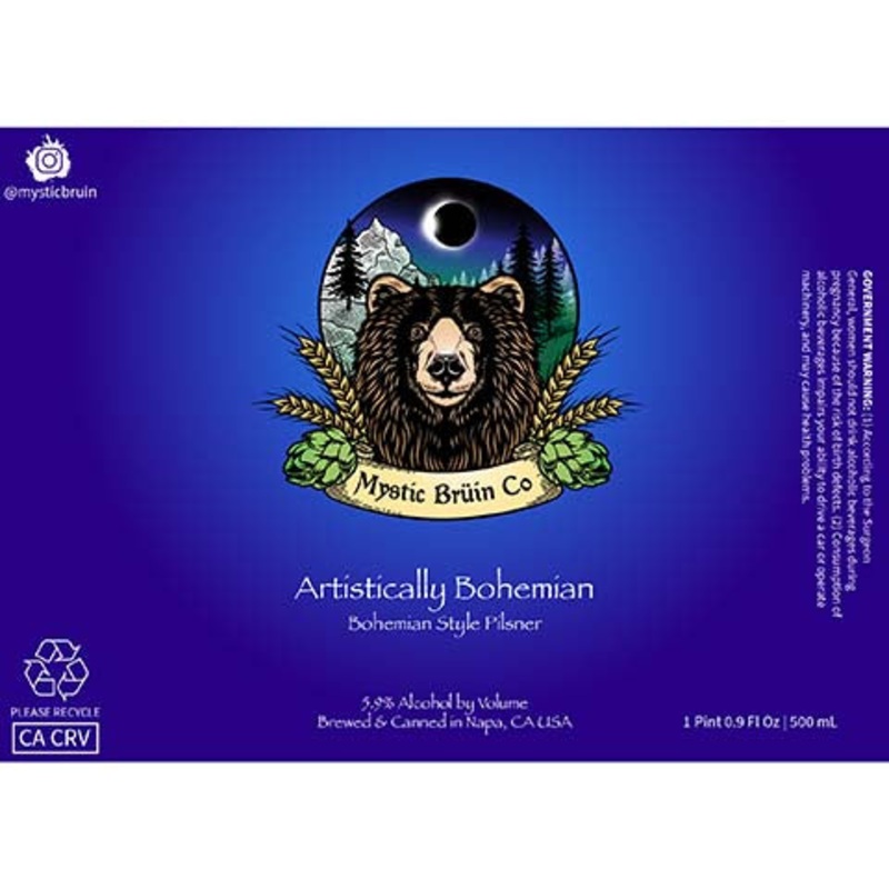 Mystic Bruin Artistically Bohemian Pilsner 500ML CAN