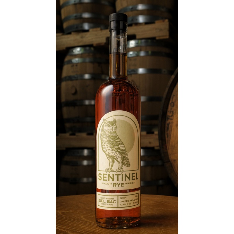 Sentinel Rye Finished in Whiskey Del Bac Mesquited Casks