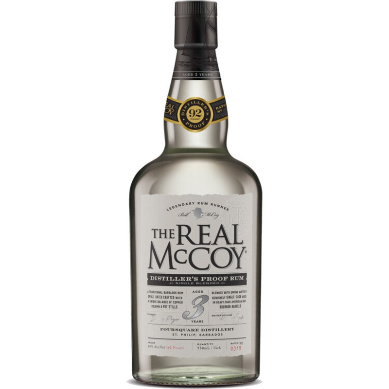 THE REAL MCCOY AGED RUM SINGLE BLENDED 3 YR 92 750ML 750ML