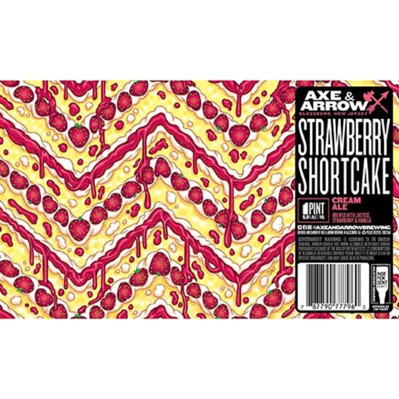 Axe & Arrow Strawberry Shortcake Cream Ale 16OZ SINGLE CAN