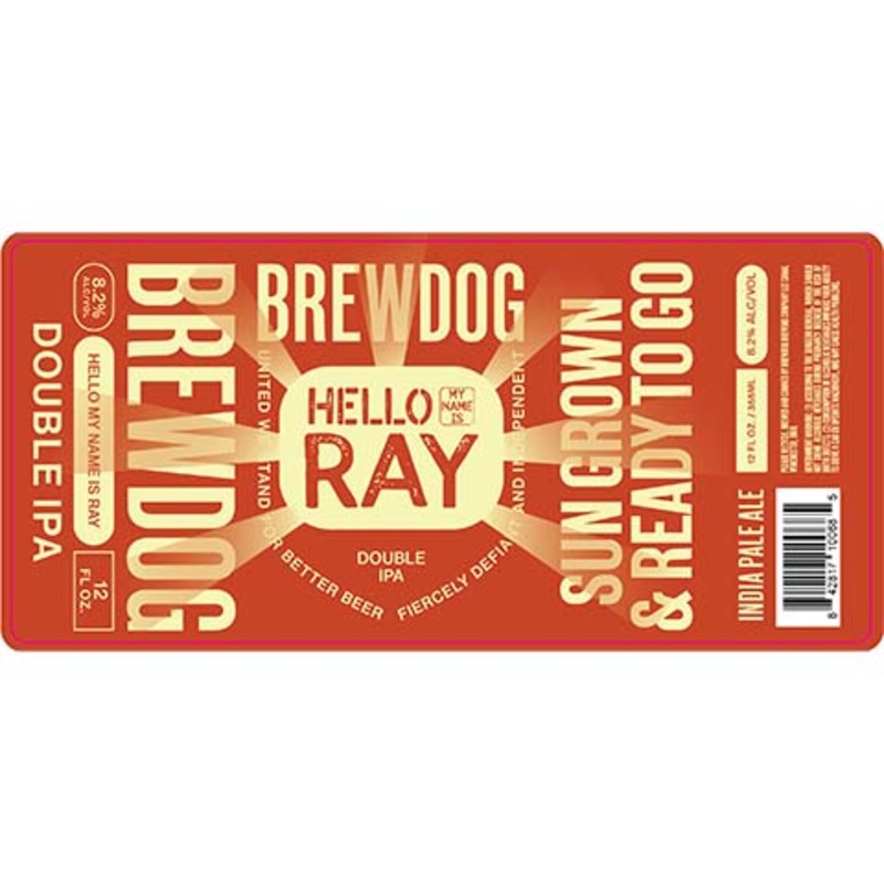 Brewdog Hello Ray DIPA 12OZ SINGLE CAN