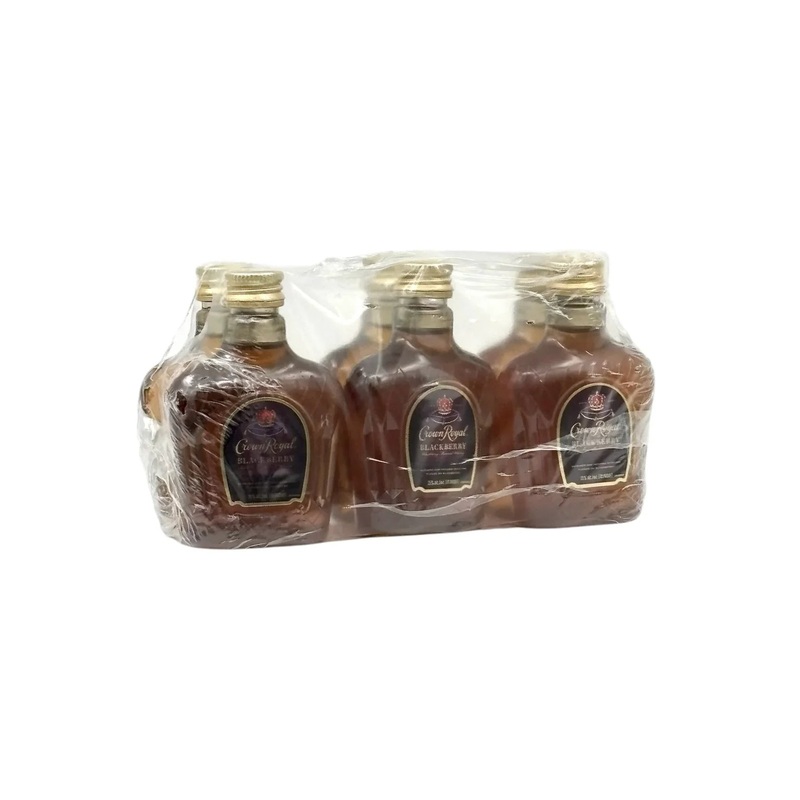 Crown Royal Blackberry Flavored Whisky 50ml 6 Pack