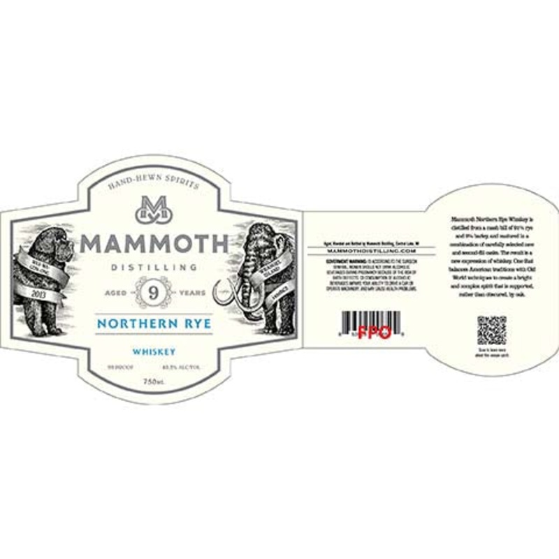Mammoth Northern Rye Whiskey 750ML BTL
