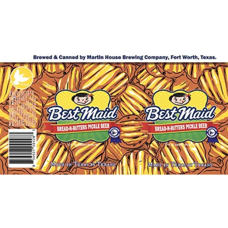 Martin House Best Maid Bread-N-Butter Pickle Beer 12OZ SINGLE CAN