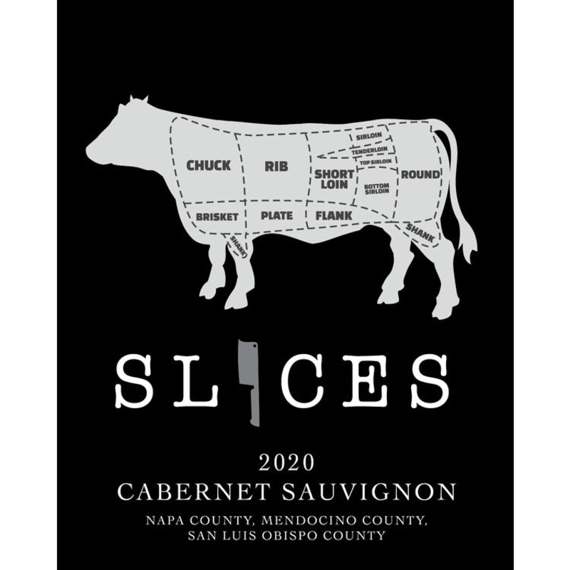 SLICES CABERNET SAUVIGNON NAPA MENDOCINO AND SAN LUIS OBISPO COUNTIES CALIFORNIA 2021 750ML 750ML