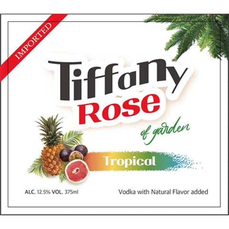 Tiffany Rose Tropical Vodka 375ML BTL