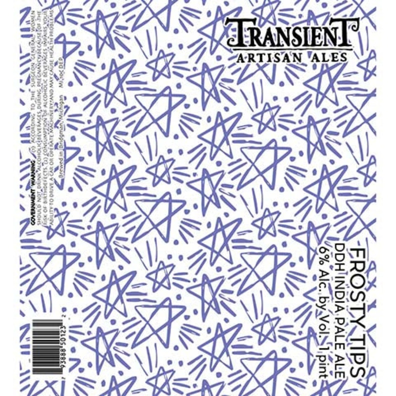 Transient Artisan Ales Frosty Tips DDH IPA 16OZ SINGLE CAN