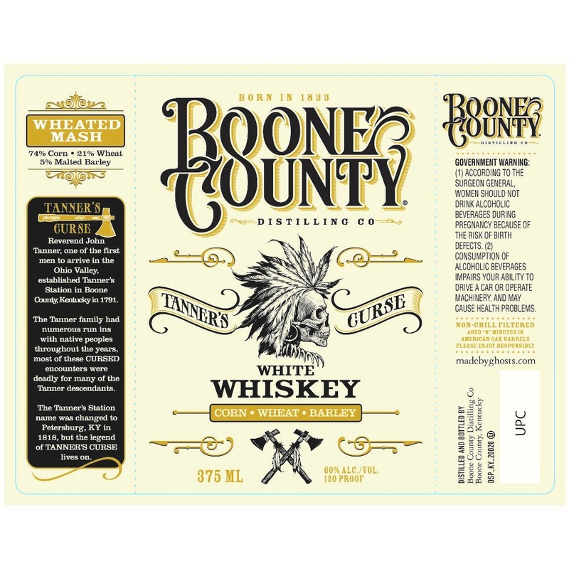 Boone County Tanners Curse Wheated Mash White Whiskey