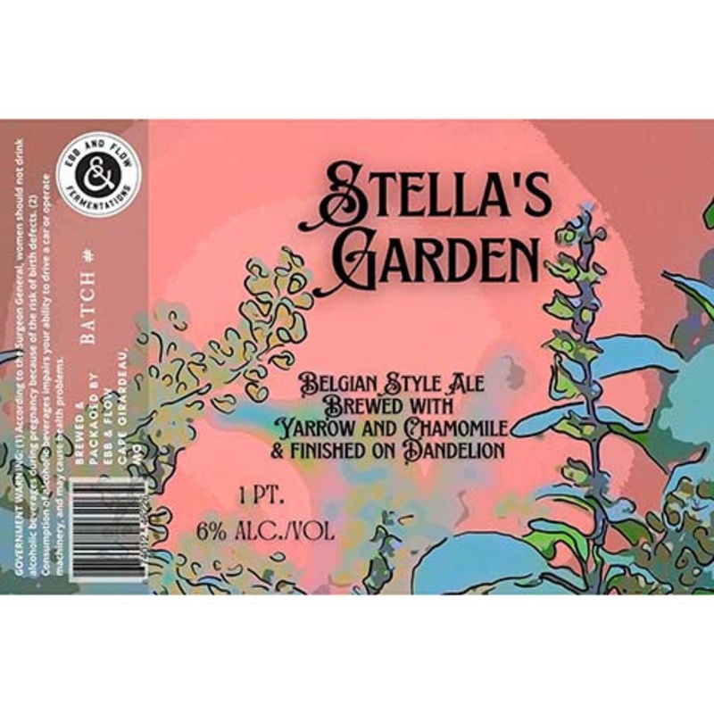 Ebb & Flow Stella's Garden Belgian Style Ale 16OZ SINGLE CAN