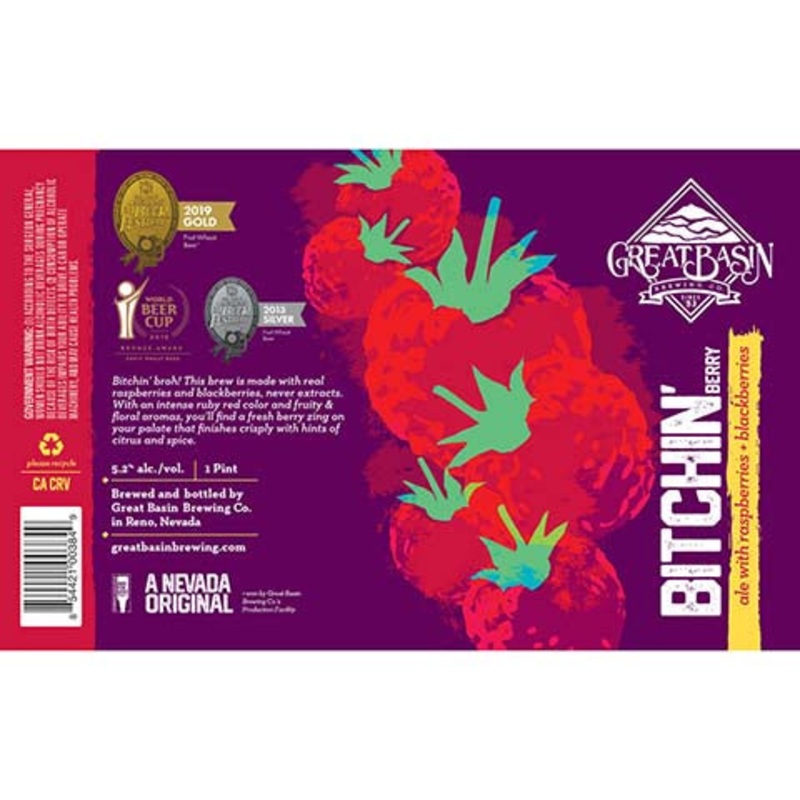 Great Basin Bitchin' Berry Ale 16OZ SINGLE CAN
