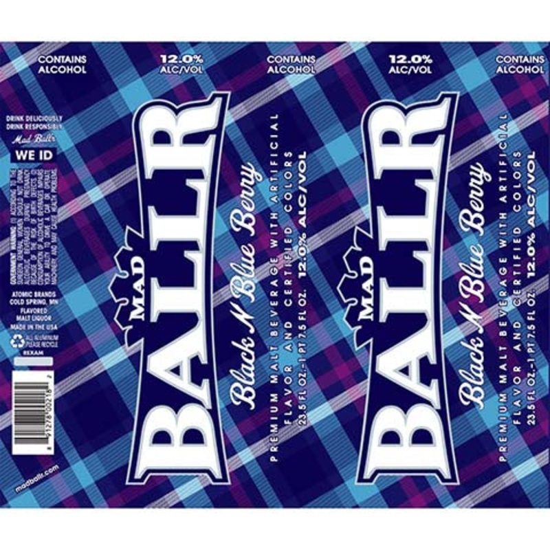 Mad Ballr Black N Blue Berry 23.5OZ SINGLE BTL