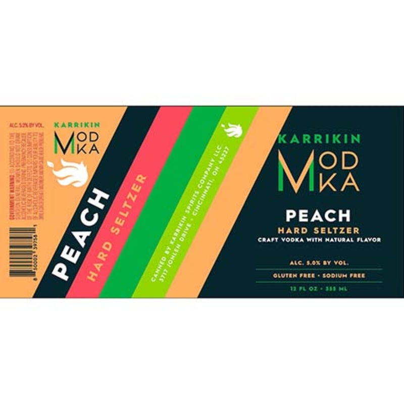 Modka Peach Hard Seltzer 12OZ SINGLE CAN