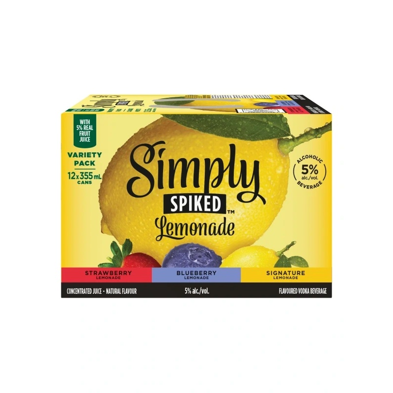 SIMPLY SPIKED LEMONADE VARIETY PACK 355ML 12PK CAN @ MacTaggart Ridge [1045546] 4260 ml