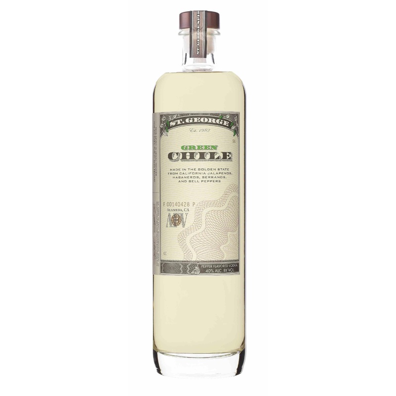 ST GEORGE GREEN CHILI VODKA 750ML @ MacTaggart Ridge [1016553] 750 ml