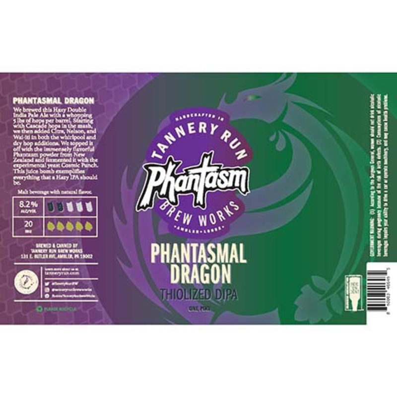 Tannery Run Phantasmal Dragon Thiolized DIPA 16OZ SINGLE CAN