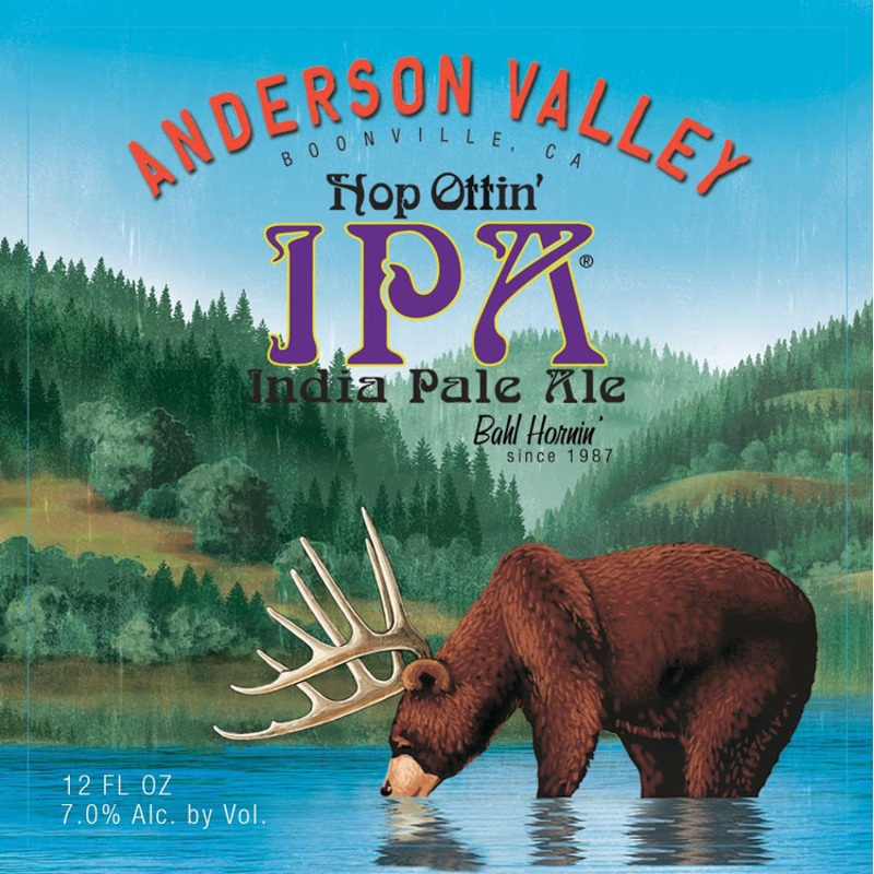ANDERSON VALLEY HOP OTTIN IPA CANS 4/6PK 12 oz (24)