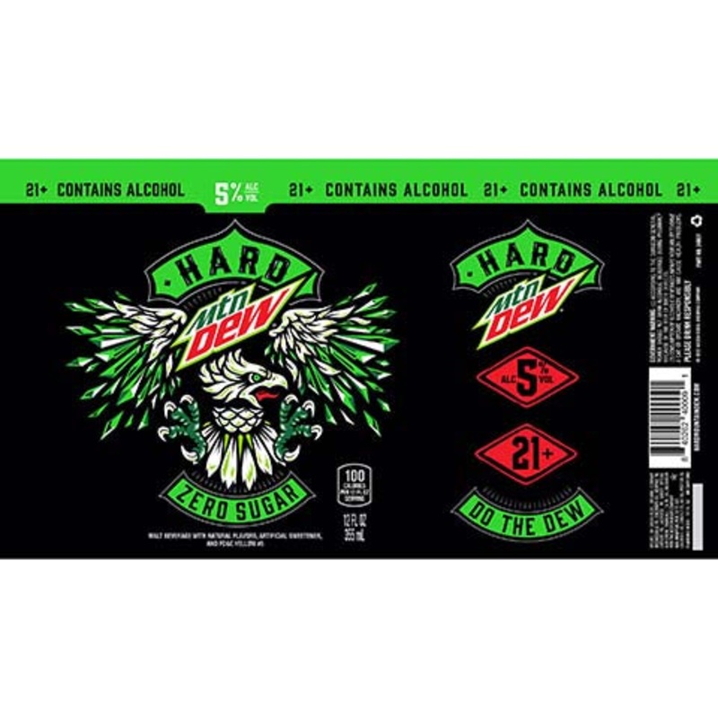 Green Rebel Hard Mtn Dew 12OZ SINGLE CAN