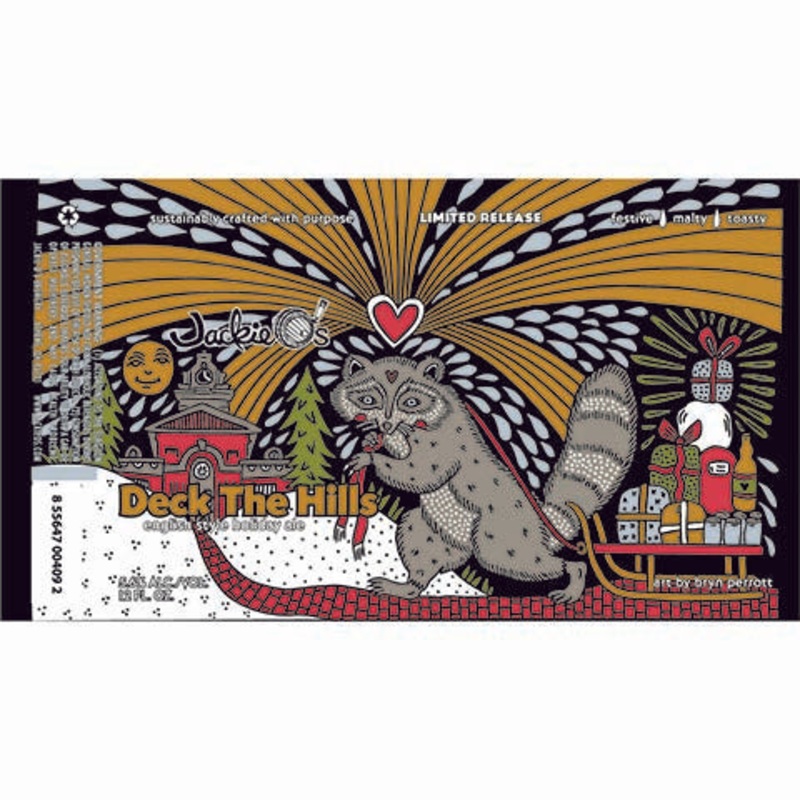 Jackie O's Deck The Hills Holiday Ale 12OZ SINGLE CAN