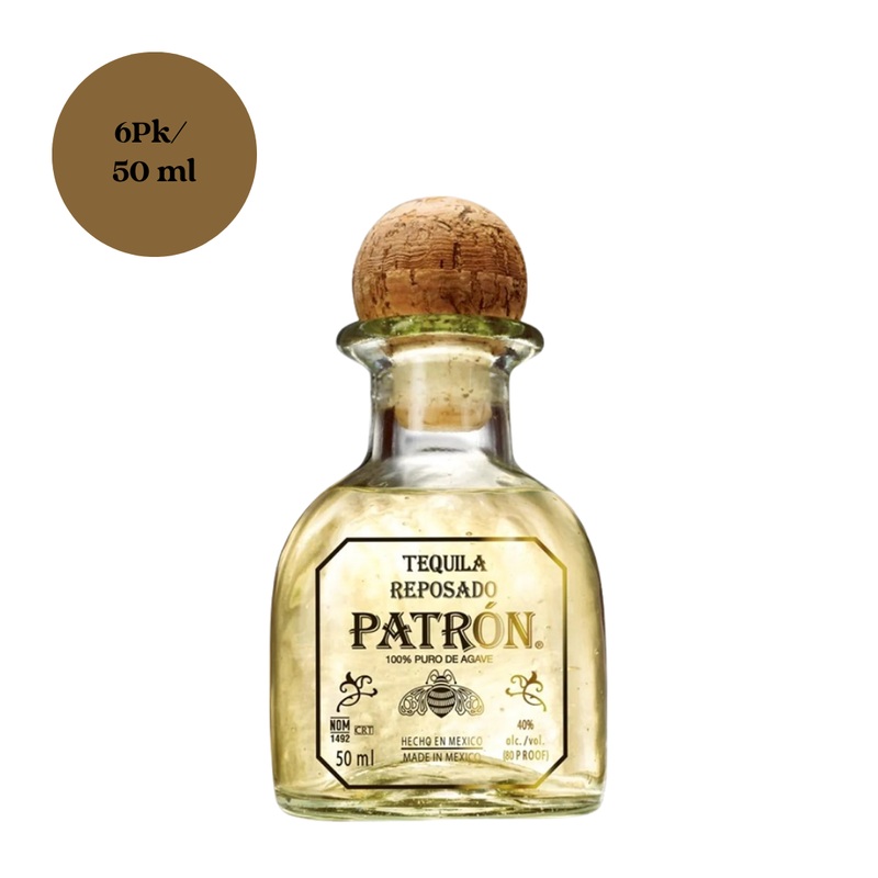 Patron Reposado Tequila 6pk 50mL Shots