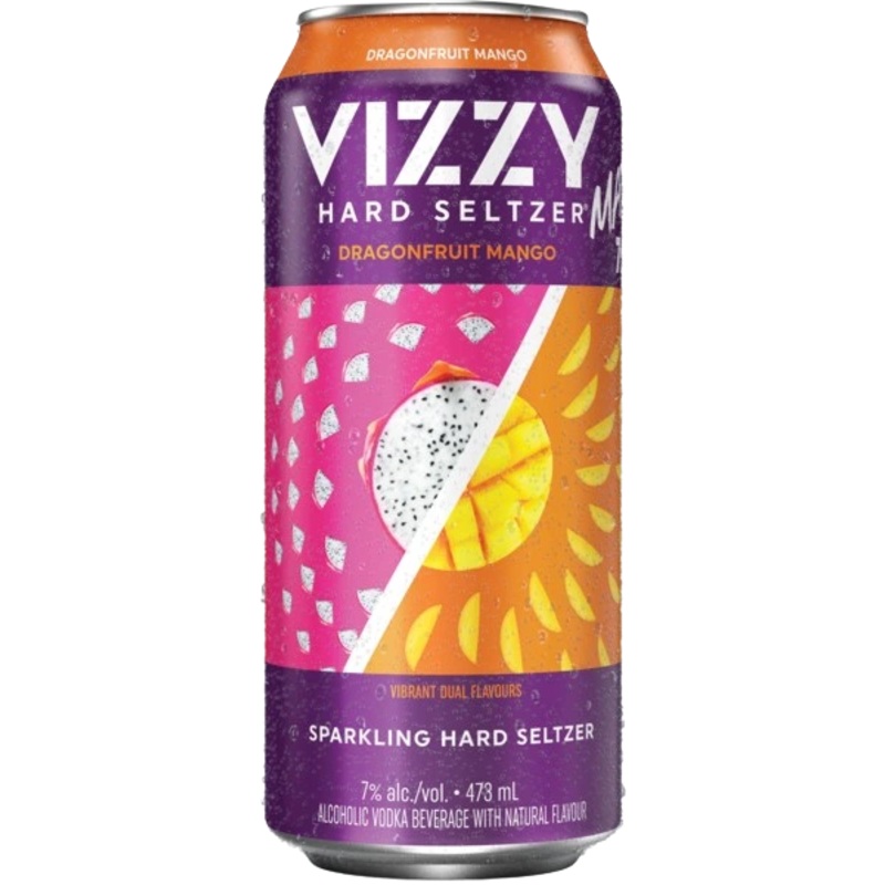 VIZZY HARD SELTZER MAX DRAGONFRUIT MANGO 473ML CAN @ Red Deer [1051041] 473 ml