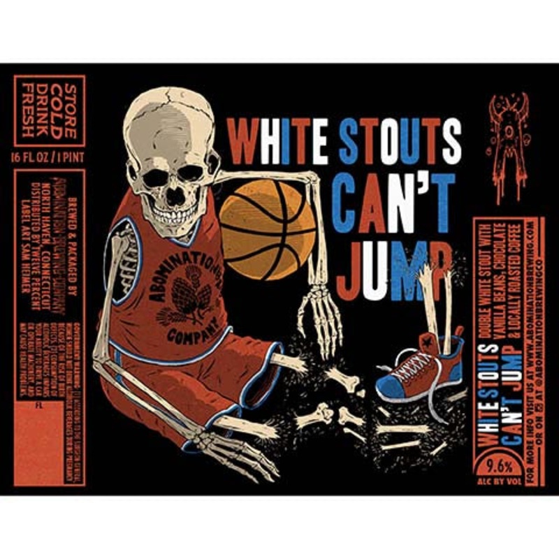 Abomination White Stouts Can't Jump Double White Stout 16OZ SINGLE CAN