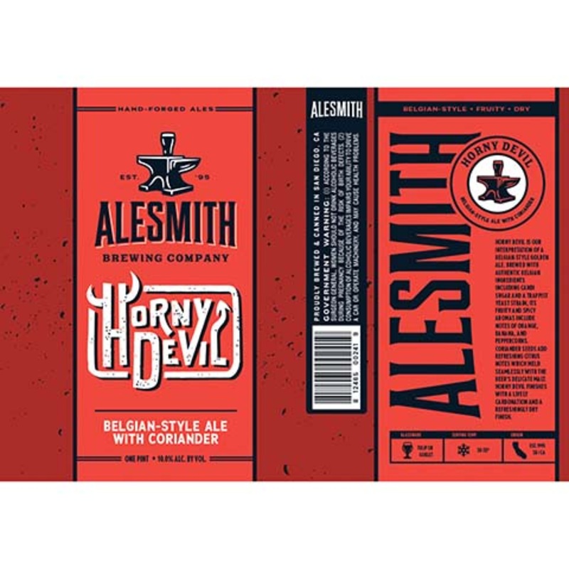 Alesmith Horny Devil Belgian Ale 16OZ SINGLE CAN