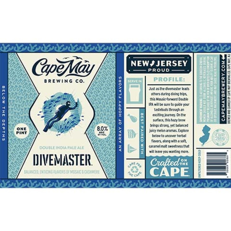 Cape May Divemaster DIPA 16OZ SINGLE CAN
