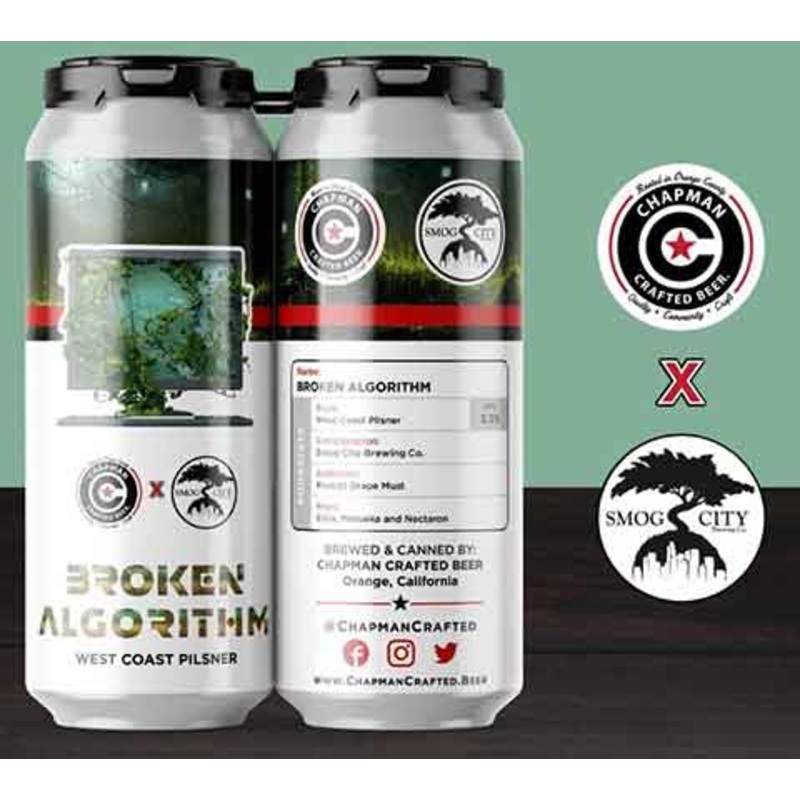 Chapman Broken Algorithm Pilsner 16OZ SINGLE CAN