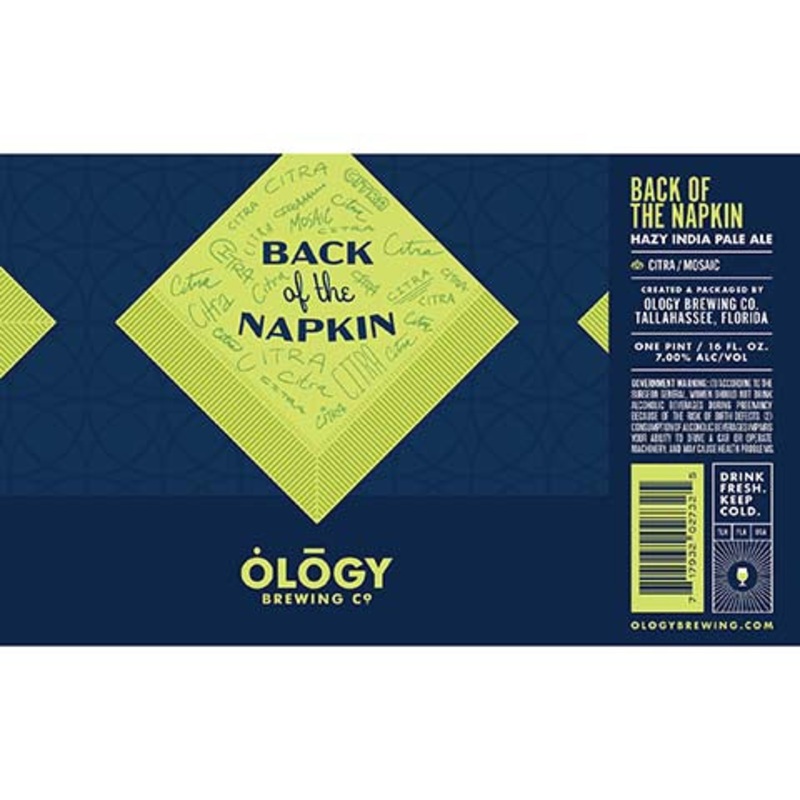 Ology Back of the Napkin Hazy IPA 16OZ SINGLE CAN