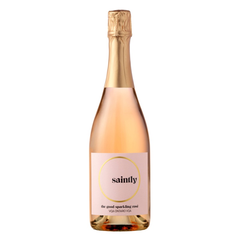 SAINTLY THE GOOD SPARKLING ROSE VQA 750ML @ Airdrie [1035333] 750 ml