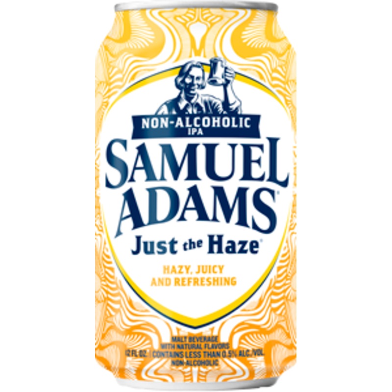 Samuel Adams Just the Haze Non-Alcoholic IPA 24 - 12oz Cans, 6 Pack