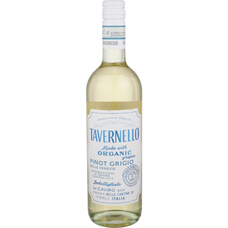 Tavernello Pinot Grigio Organico Delle Venezie 750ML 750ML
