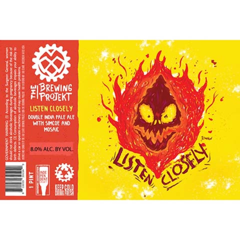 The Brewing Projekt Listen Closely DIPA 16OZ SINGLE CAN