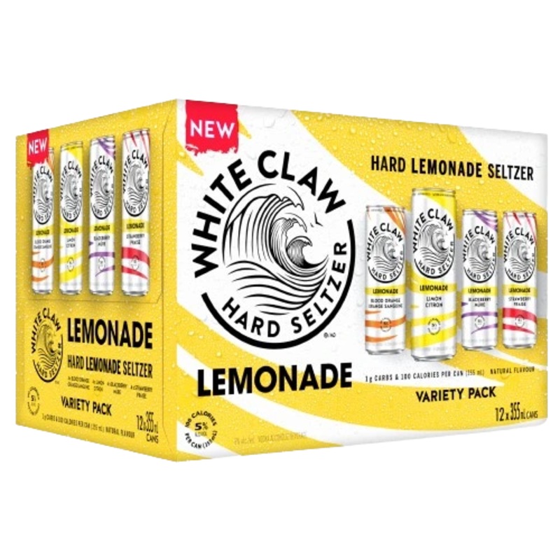 WHITE CLAW HARD SELTZER LEMONADE MIX PACK 355ML 12PK CAN @ Windermere [1052143] 4260 ml