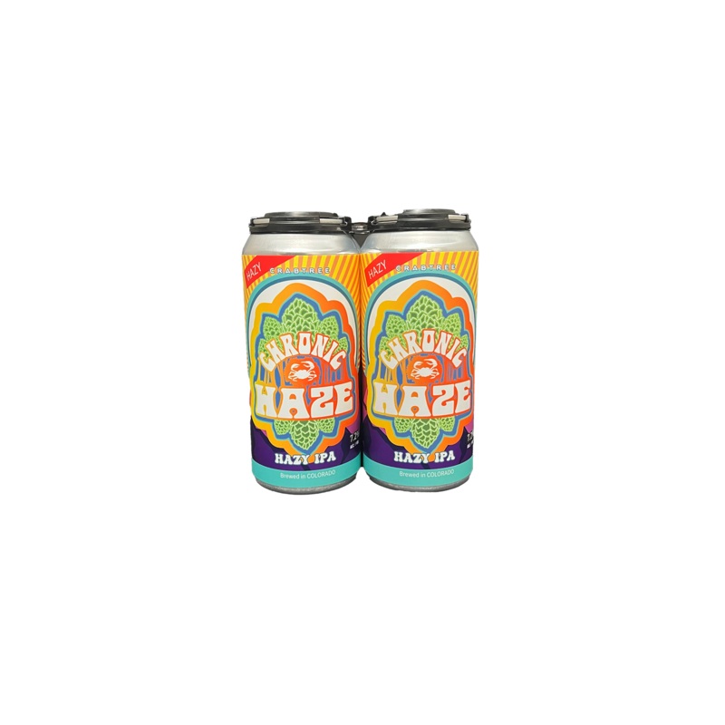 Crabtree Chronic Haze Hazy IPA 4 Pack Cans