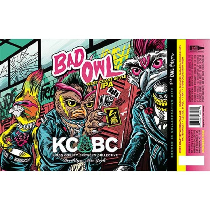 Kings County Brewers Collective Bad Owl IPA 16OZ SINGLE CAN