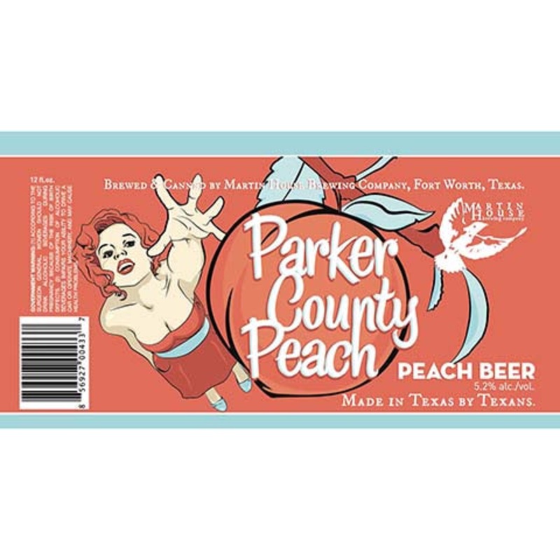 Martin House Parker County Peach Beer 12OZ SINGLE CAN