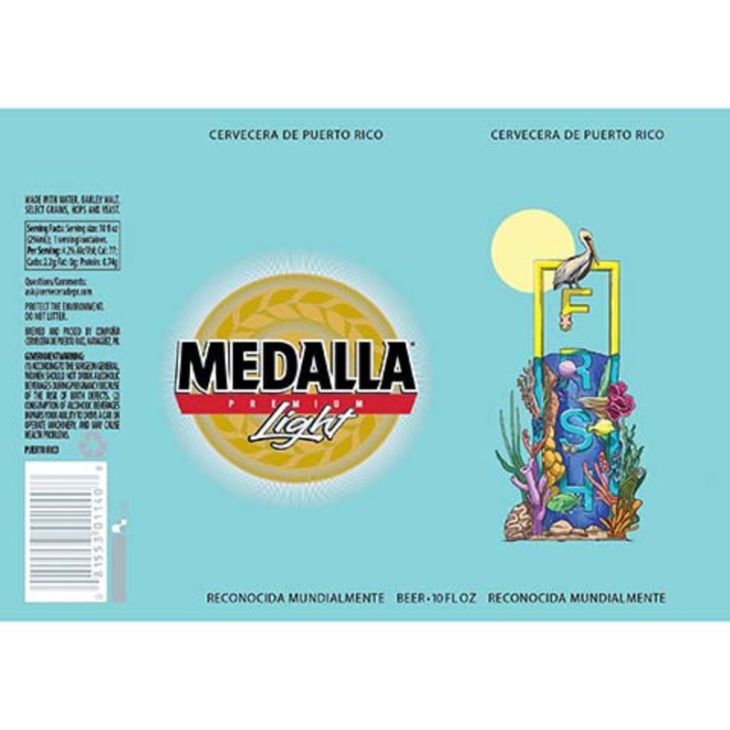 Medalla Light FRSH Turquoise 10OZ SINGLE CAN