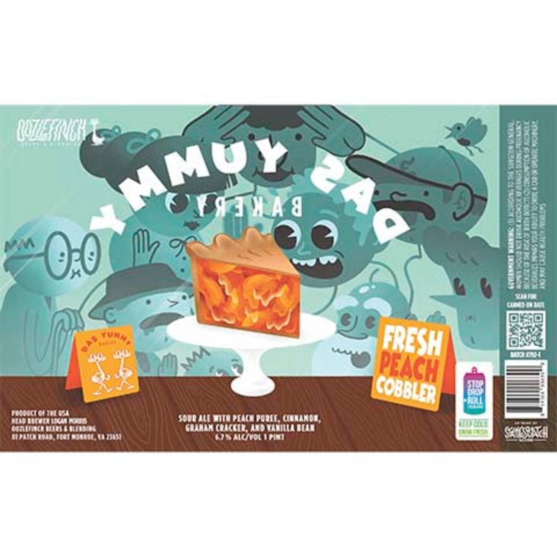 Oozlefinch Das Yummy Bakery Sour (Peach Cobbler) 16OZ SINGLE CAN