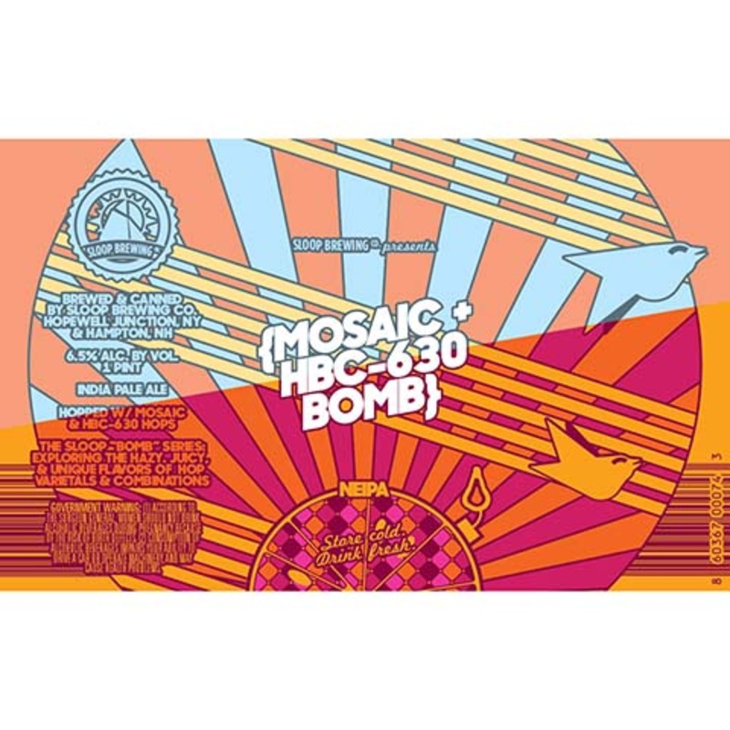 Sloop Mosaic+HBC-630 Bomb NEIPA 16OZ SINGLE CAN